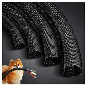 Cat Dog Cord Protectors from Pets No Chew 25ft - 1/4inch，Rabbits Cable...